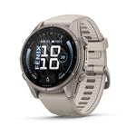 Garmin Fenix 9 43mm Titanium with Fog Gray Silicone Band