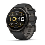 Garmin Fenix 9 Pro 47mm Carbon Gray DLC Titanium with Black/Pebble Gray Silicone Band