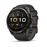 Garmin Fenix 9 Pro 51mm Carbon Gray DLC Titanium with Black/Pebble Gray Silicone Band