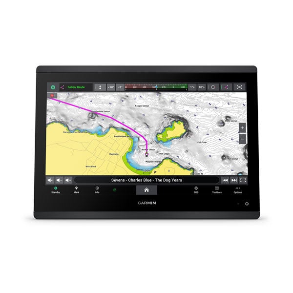 Garmin GPSMAP 1643Xsv 16" Chartplotter | 1Kw CHIRP + UHD Clearvu + Sidevu | U.S. & Canada Maps