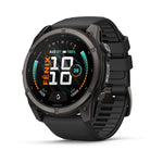 Garmin Fenix 9 51mm Carbon Gray DLC Titanium with Black Silicone Band