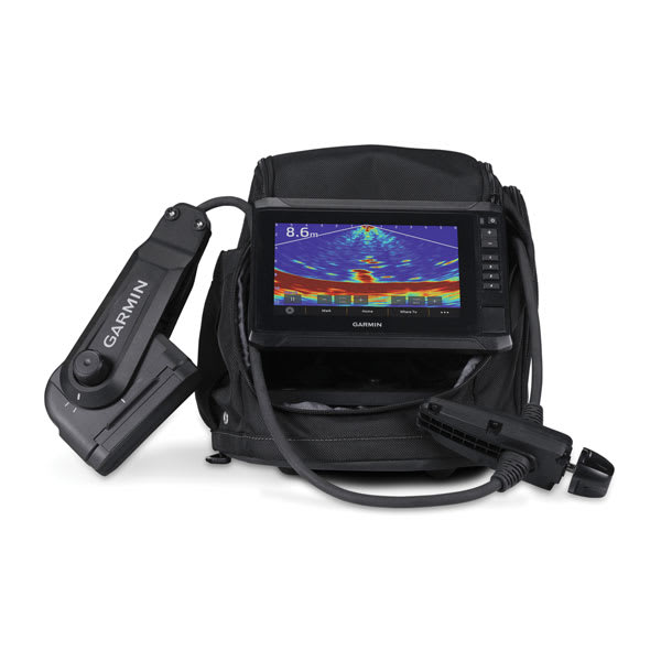 Garmin Panoptix PS22-IF Ice Fishing Bundle | ECHOMAP UHD2 75sv + Pole-Free Rotation System | Canada Maps