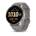 Garmin Venu 4 Fitness Smartwatch - 45mm, Black w/ Silver + Gray