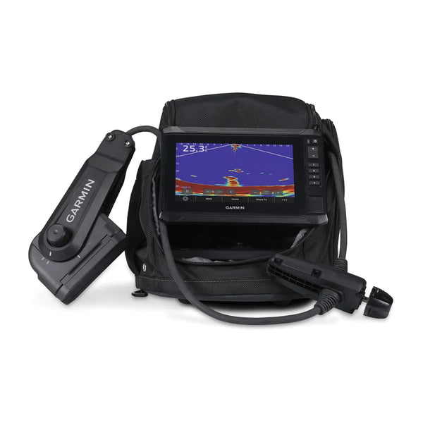Garmin ECHOMAP UHD2 73Sv + Panoptix PS22-IF Ice Bundle | Pole-Free Live Sonar