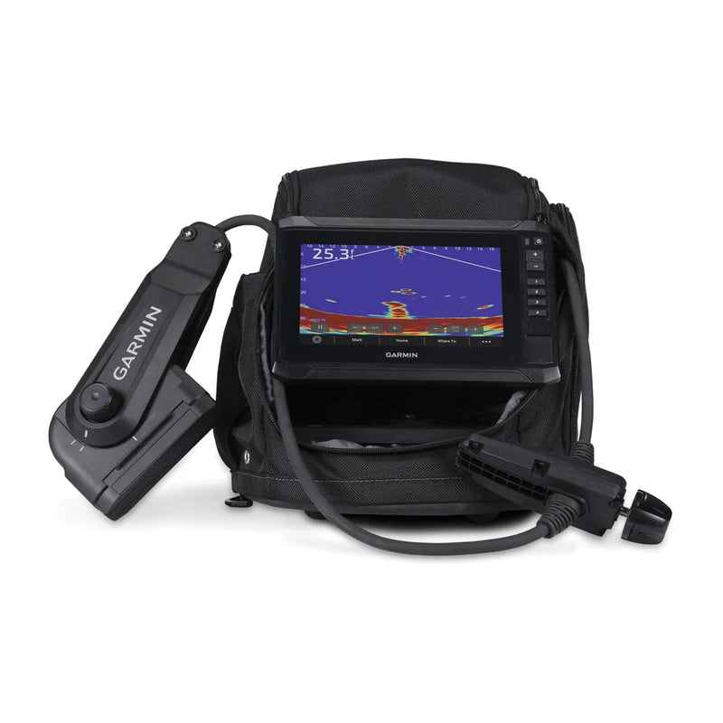 Garmin ECHOMAP UHD2 73Sv + Panoptix PS22-IF Ice Bundle | Pole-Free Live Sonar