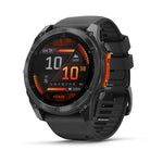 Garmin Fenix 8 AMOLED Outdoor Smartwatch - 51mm, Slate Gray with Black Silicone Band