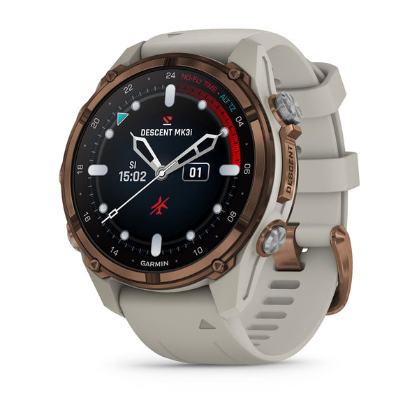 Garmin Descent Mk3 Dive Smartwatch - 43mm, Bronze PVD Titanium/French Gray