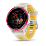 Garmin Forerunner 570 Running Smartwatch - 42mm, Bone/Raspberry/Mango