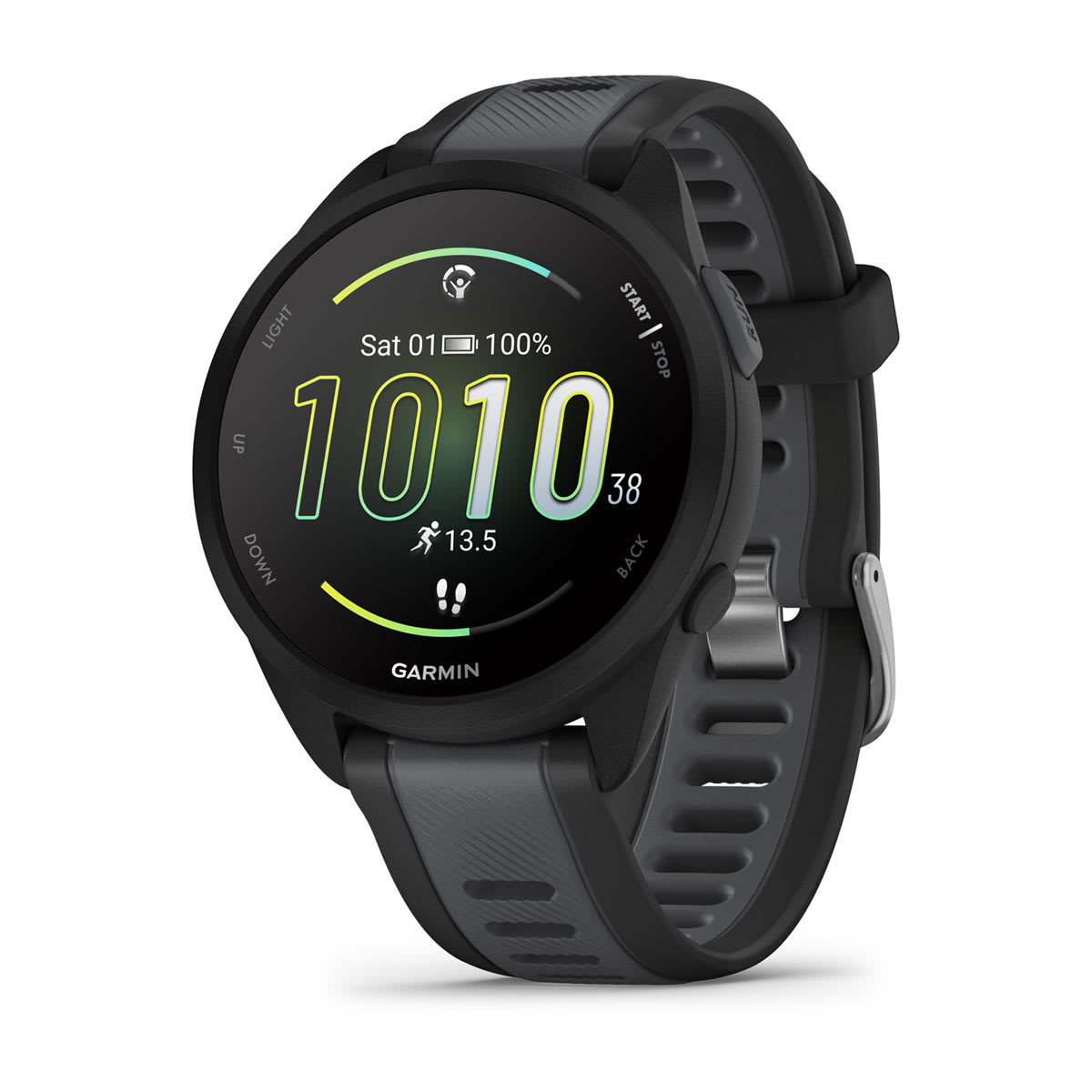 Garmin Forerunner 165 Running Smartwatch - Music Black/Slate Gray