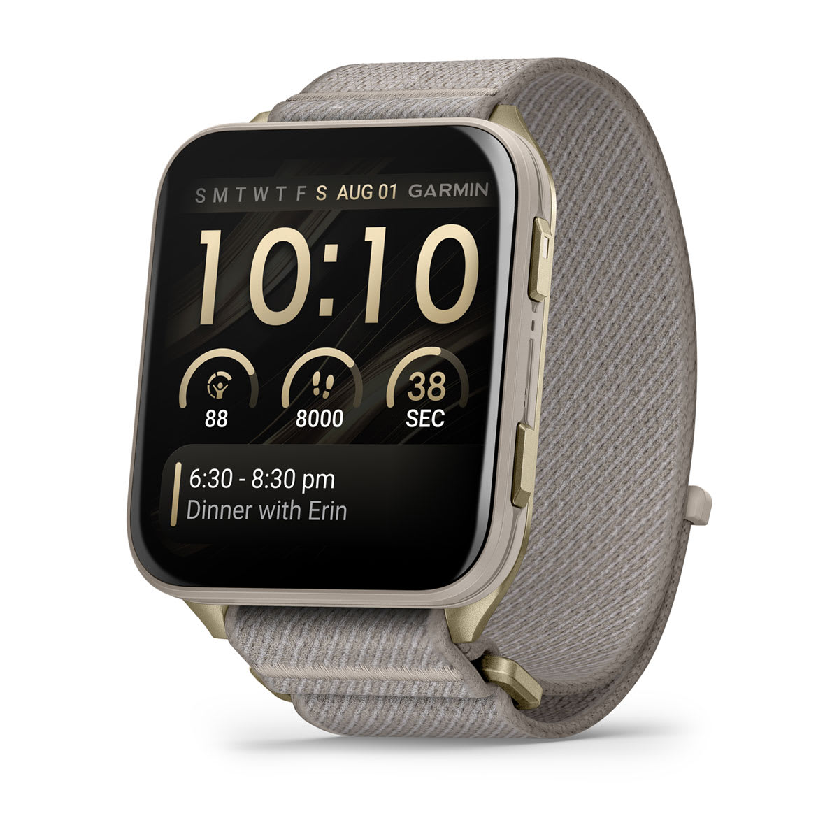 Garmin Venu X1 Fitness Smartwatch - Soft Gold/French Gray