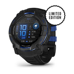 Garmin Instinct 3 AMOLED Outdoor Smartwatch - 50mm, Black and Bolt Blue