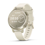 Garmin Lily 2 Active Fitness Smartwatch - Lunar Gold, Bone Silicone