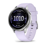 Garmin Venu 4 Fitness Smartwatch - 41mm, Gray w/ Silver + Periwinkle