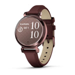 Garmin Lily 2 Classic Fitness Smartwatch - Dark Bronze, Mulberry Leather