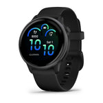 Garmin Vivoactive 6 Fitness Smartwatch - Black w/Black Silicone Band