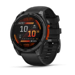 Garmin Fenix 8 AMOLED Outdoor Smartwatch - 47mm, Slate Gray with Black Silicone Band