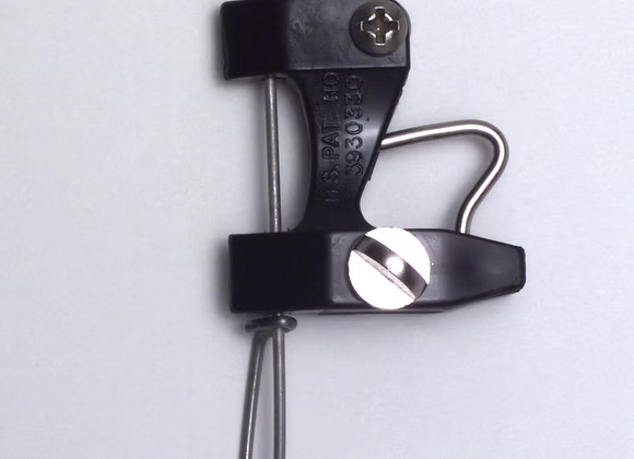 Black Marine RC95 Downrigger Release Clip Blk W/Ring&Snap Wire
