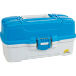 Plano Let's Fish Three-Tray Tackle Box Aqua Blue/Sandstone Large