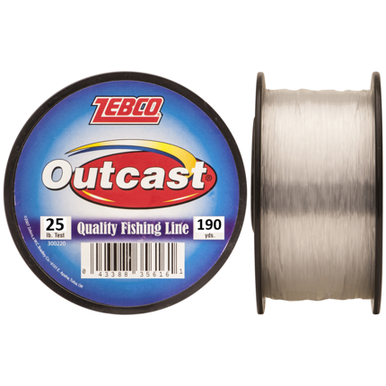 Zebco Outcast Monofilament 1/4 LB Spool