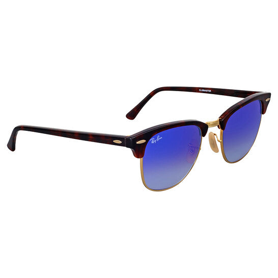 Ray-Ban CLUBMASTER Red Havana Blue Flash Gradient