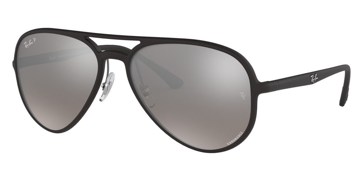 Ray-Ban RB4320CH Matte Black w/ Silver Mirror