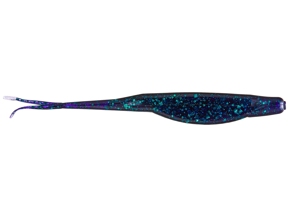 Zoom Super Fluke 5.25" soft plastic soft jerkbait in Junebug