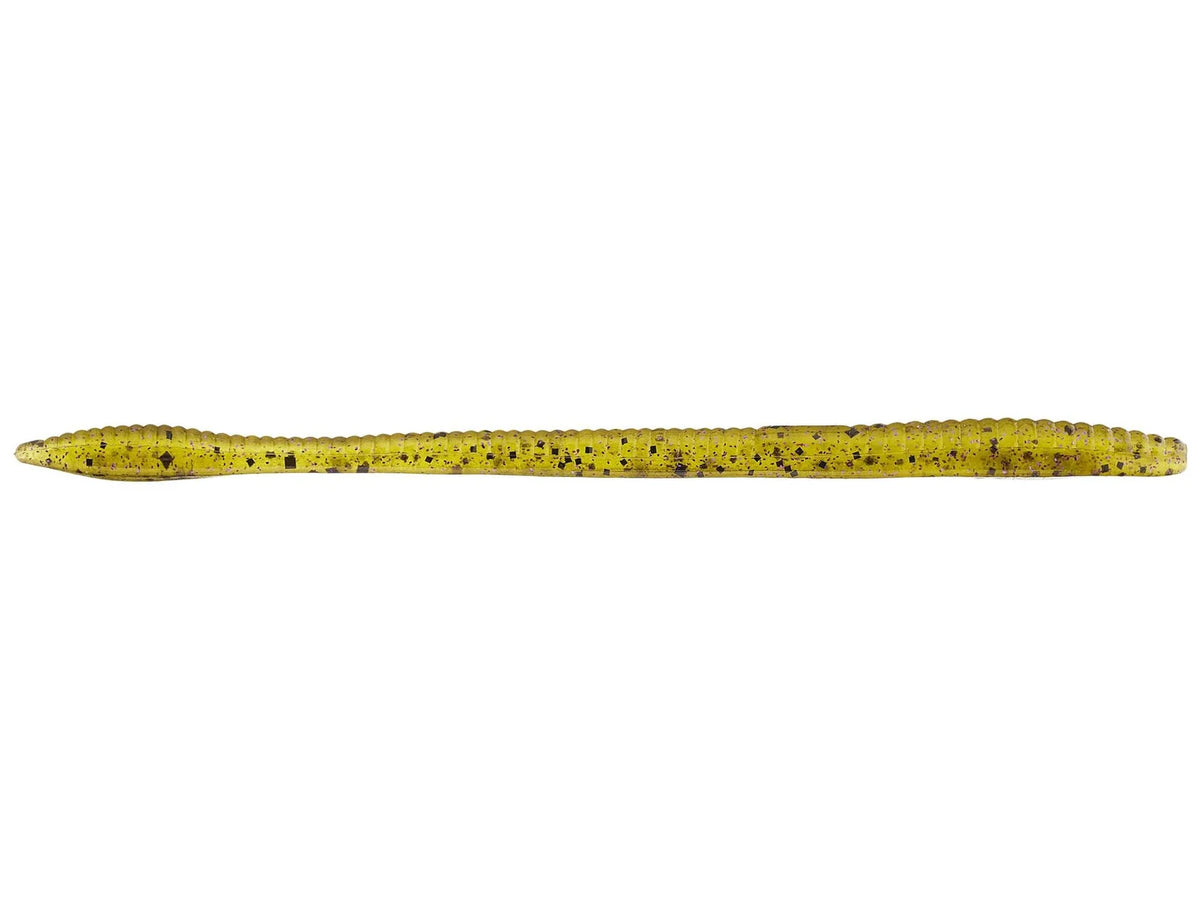 Zoom Trick Worm 6.5" soft plastic worm in Watermelon Purple Glitter
