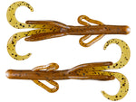 Zoom Brush Hog 4.5" Midsize soft plastic creature bait in Green Pumpkin