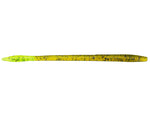 Zoom Trick Worm 6.5" soft plastic worm in Watermelon Chartreuse