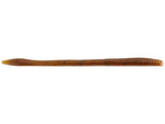Zoom Trick Worm 6.5" soft plastic worm in Green Pumpkin Red