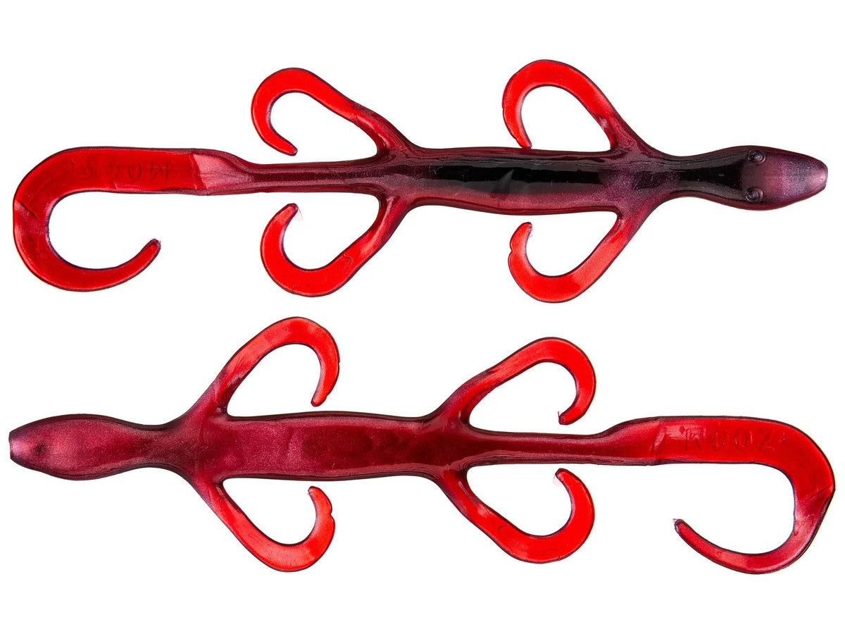 Zoom Lizard 6" soft plastic lizard in Red Shad
