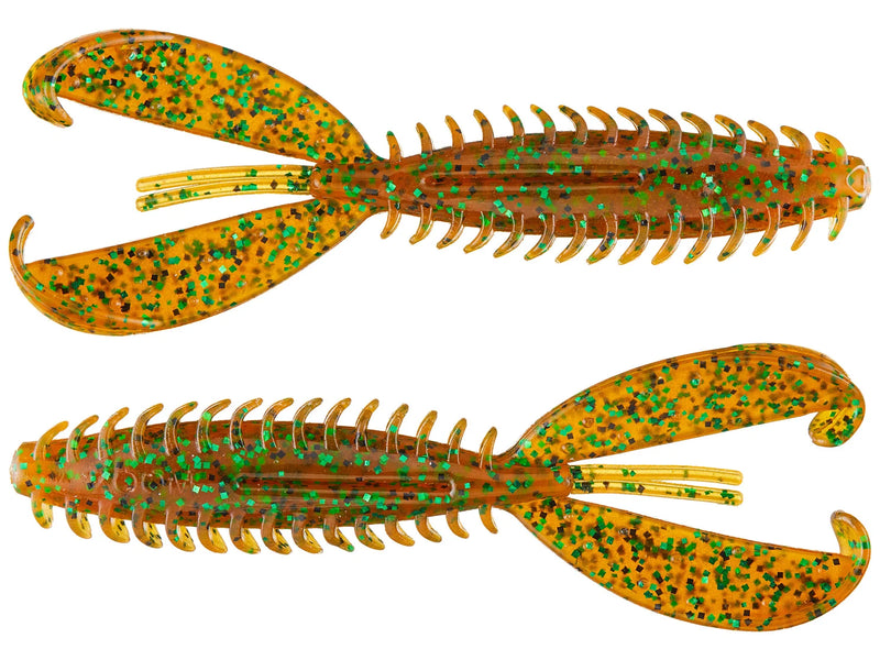 Zoom Z-Craw 3.5" Jr soft plastic craw in Rootbeer Pepper Green