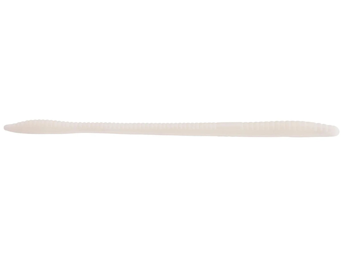 Zoom Trick Worm 6.5" soft plastic worm in White