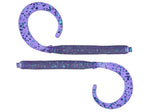 Zoom Curly Tail Finesse Worm 4" soft plastic worm in Junebug