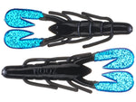 Zoom Ultra-Vibe Speed Craw 3.5" soft plastic craw in Black Blue Claw