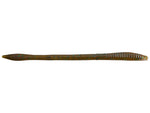 Zoom Trick Worm 6.5" soft plastic worm in Green Pumpkin Green