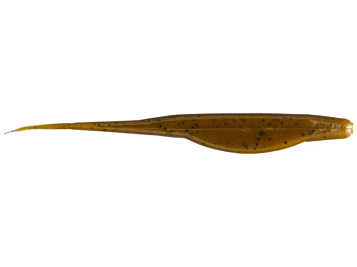Zoom Super Fluke 5.25" soft plastic soft jerkbait in Green Pumpkin