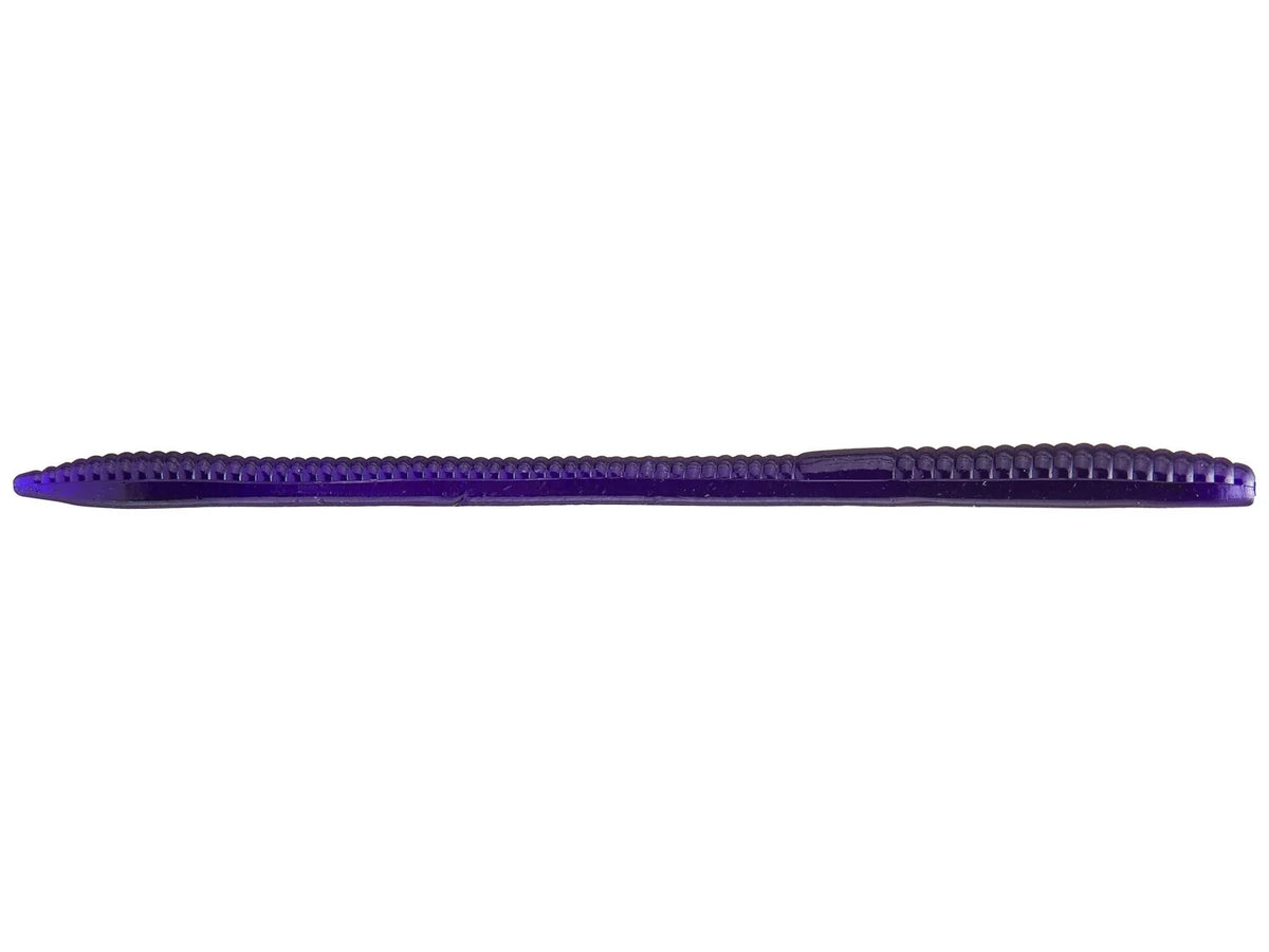 Zoom Trick Worm 6.5" soft plastic worm in Black Grape