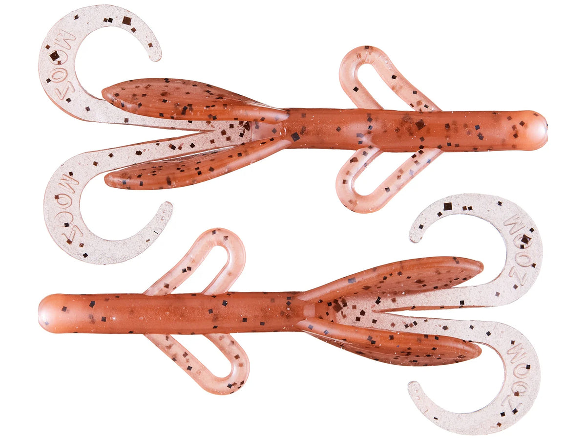Zoom Brush Hog 4" Baby soft plastic creature bait in Pumpkin
