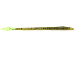 Zoom Trick Worm 6.5" soft plastic worm in Watermelon Red Chartreuse