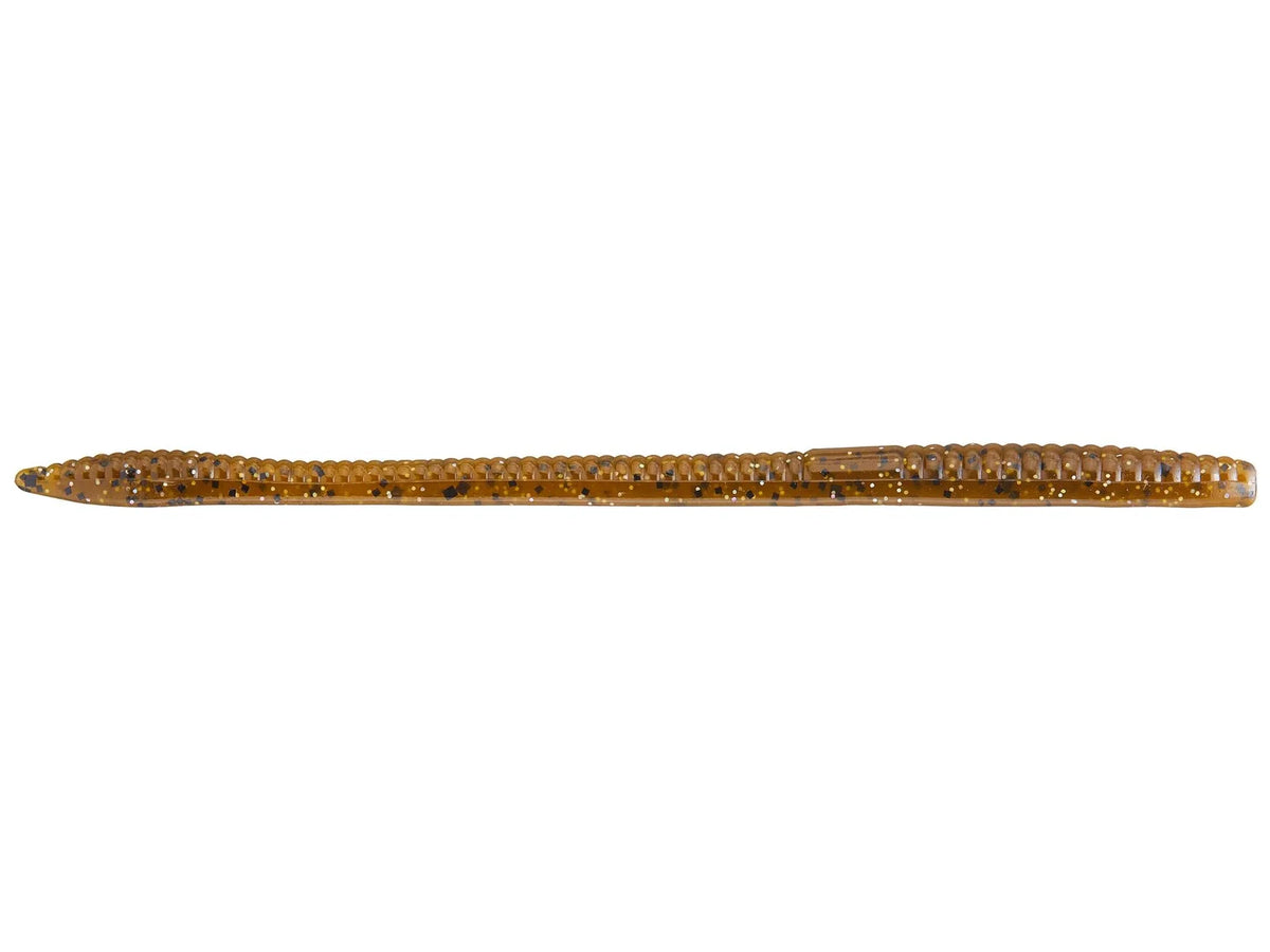 Zoom Trick Worm 6.5" soft plastic worm in Green Pumpkin Magic