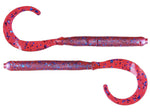 Zoom Curly Tail Finesse Worm 4" soft plastic worm in Plum