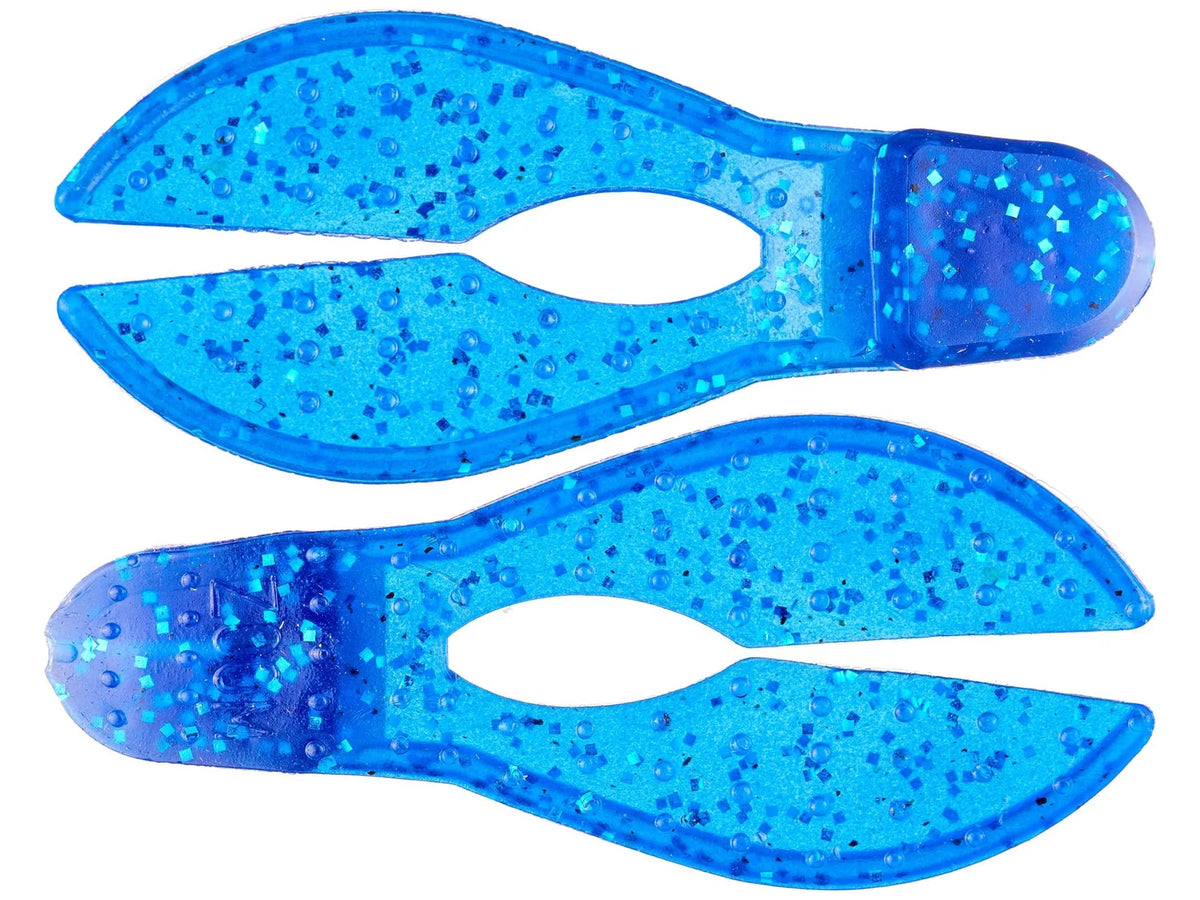Zoom Super Chunk 3.5" soft plastic jig trailer in Sapphire Blue