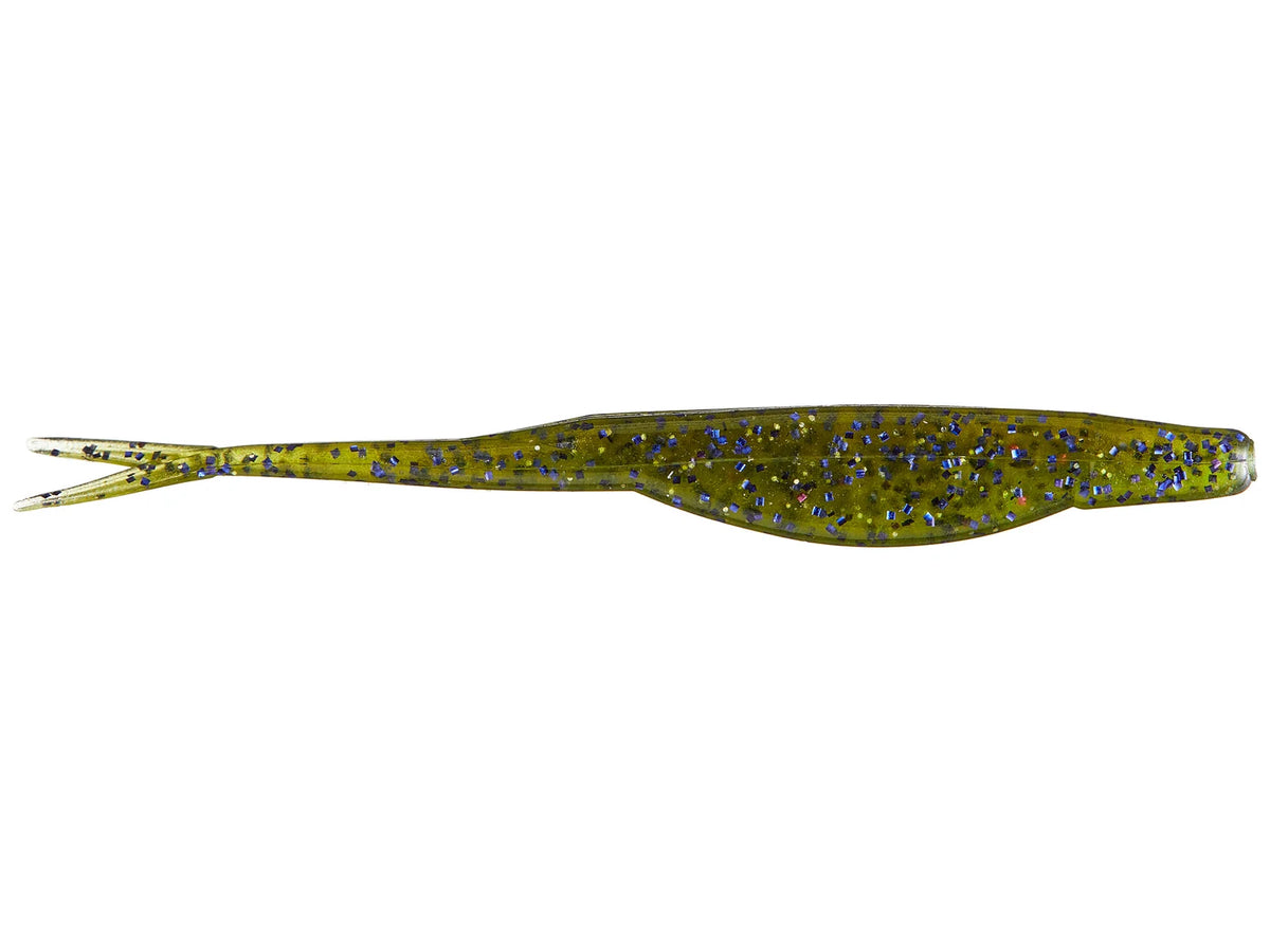 Zoom Super Fluke 5.25" soft plastic soft jerkbait in Mardi Gras