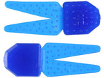 Zoom Salty Chunk 3.25" Big soft plastic jig trailer in Flippin Blue