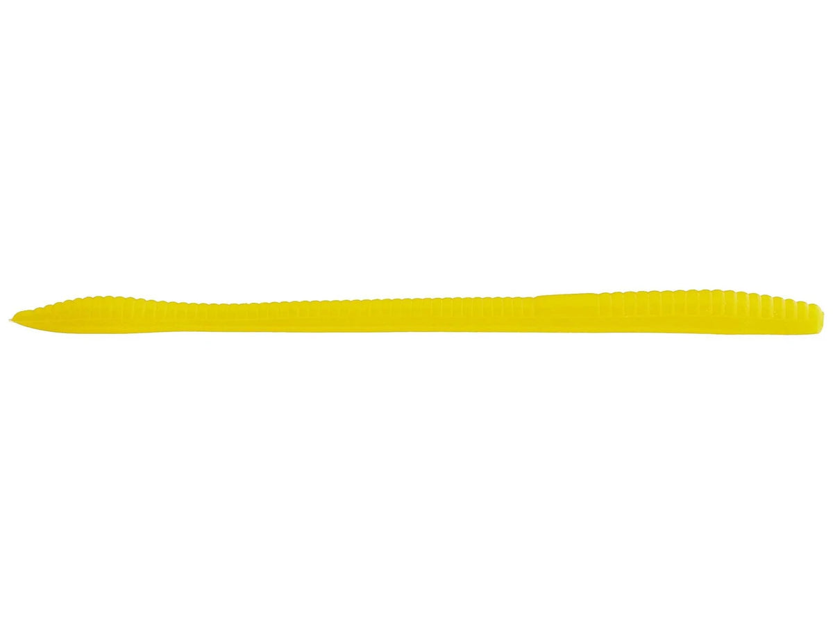 Zoom Trick Worm 6.5" soft plastic worm in Yellow