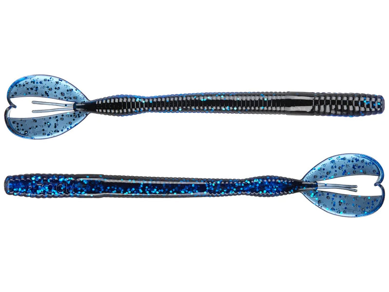 Zoom Z-Craw Worm 6.75" soft plastic worm in Black Sapphire