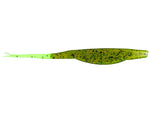 Zoom Super Fluke 5.25" soft plastic soft jerkbait in Watermelon Chartreuse