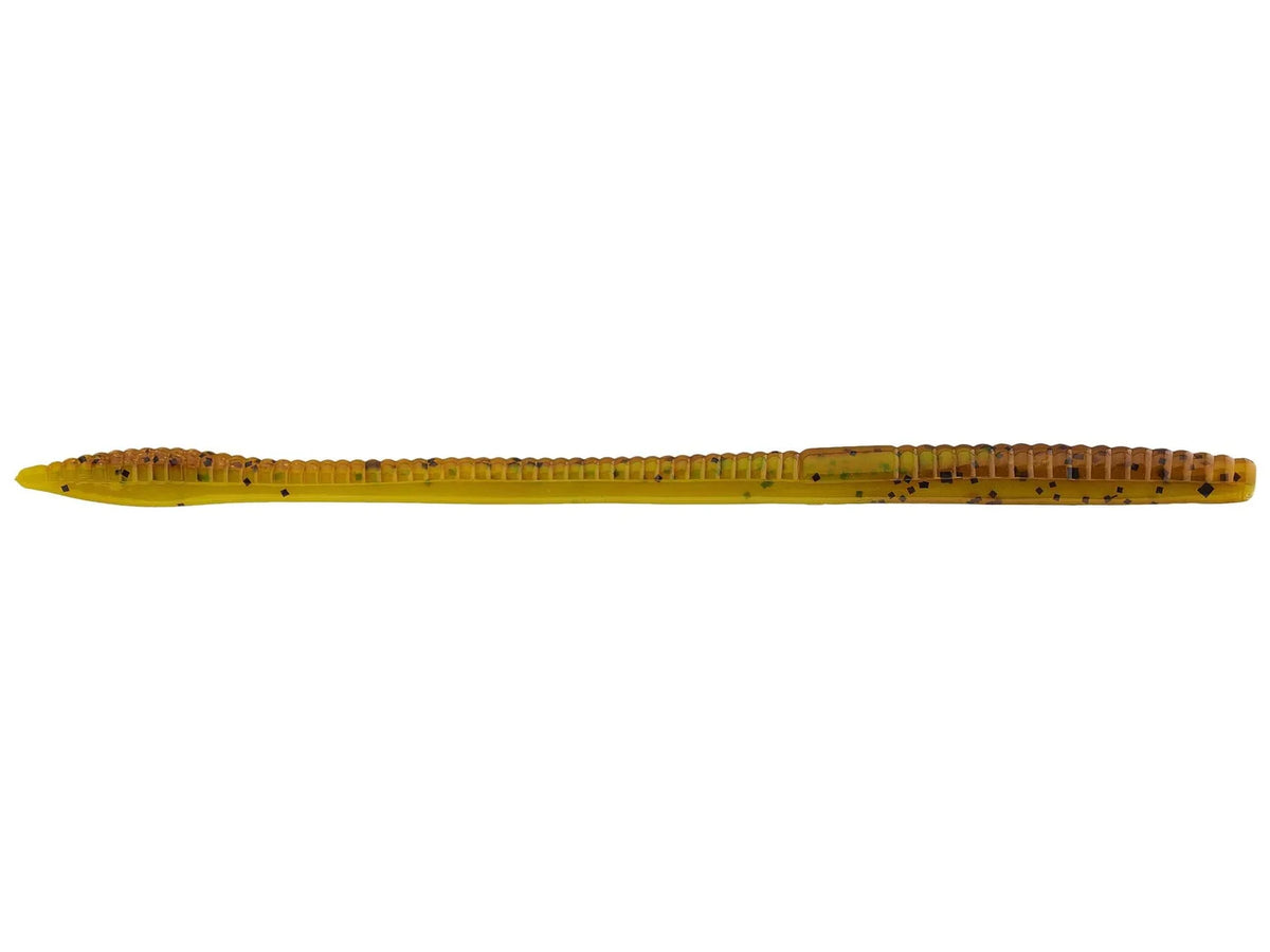 Zoom Trick Worm 6.5" soft plastic worm in Bullfrog