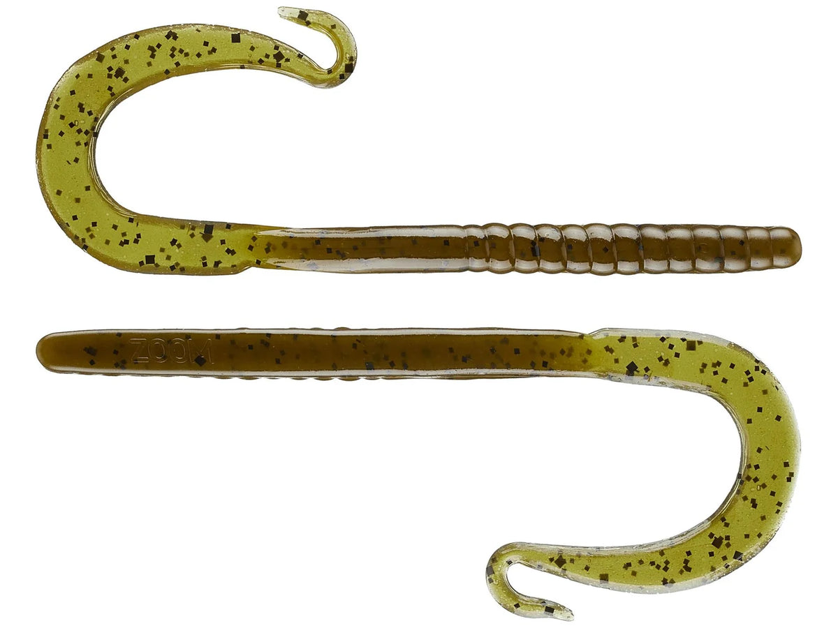 Zoom Mag II Worm 9" soft plastic worm in Green Pumpkin